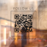 Minimalist QR Code Follow Us on Instagram