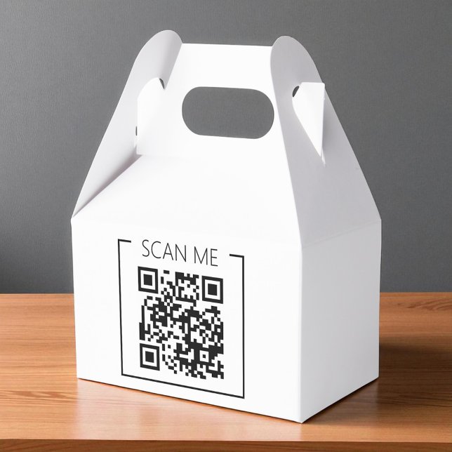 Minimalist QR Code Scan Me Business Favor Box (Creator Uploaded)