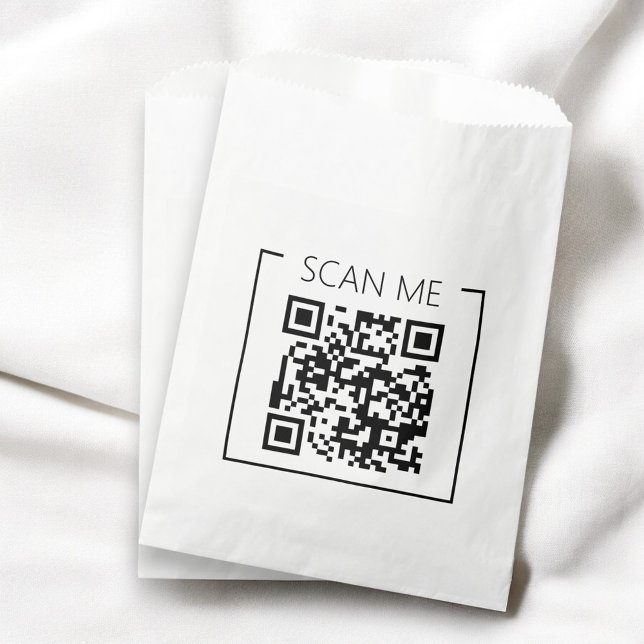 Minimalist QR Code Scan Me Business Favour Bag (Creator Uploaded)