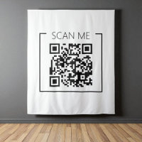 Minimalist QR Code Scan Me Business