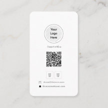 Minimalist QR Code Social Media Your Logo Profile