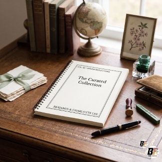 Minimalist Quiet Luxury Holiday Archive Personaliz Notebook