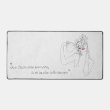 Minimalist Quotation Desktop Carpet