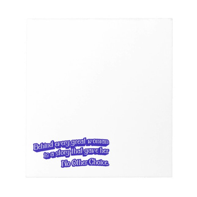 Minimalist Quote  Notepad (Front)
