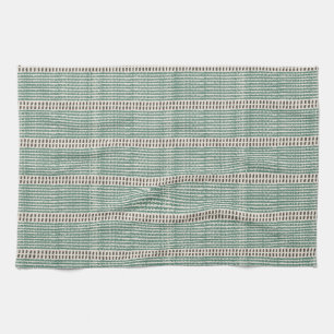 Minimalist raffia mesh lines strokes dashed muted kitchen towel