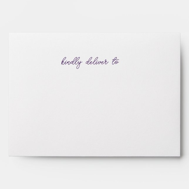 Minimalist rainbow stripe name envelope (Front)