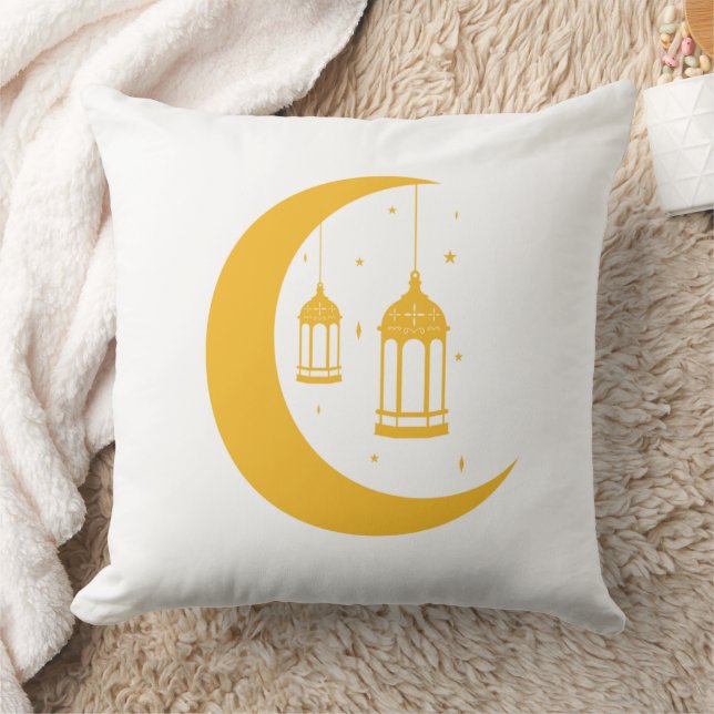 Minimalist Ramadan Night Sky Cushion (Blanket)