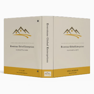 Minimalist Real Estate Agent Business Binder
