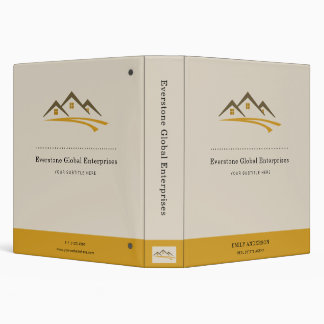 Minimalist Real Estate Agent Business Binder