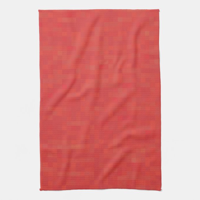 Minimalist red abstract modern pattern elegant kitchen towel (Vertical)
