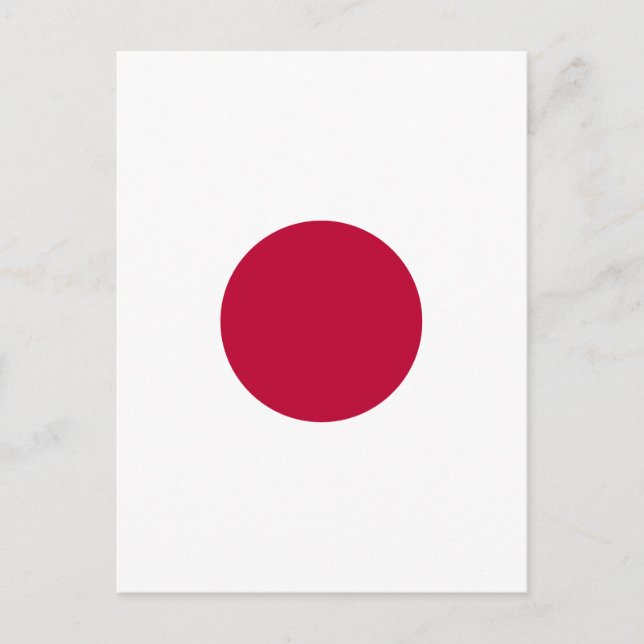 Minimalist Red Circle Design Spiral Holiday Postcard (Front)