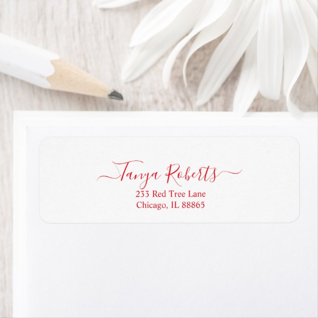 Minimalist Red Happy Holidays Elegant Typography (Insitu)