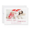 Minimalist Red Merry Little Christmas Baby Birth