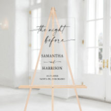 Minimalist Rehearsal Dinner Elegant Welcome