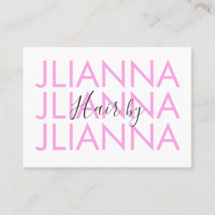 Minimalist Repeat Makeup Salon Nails Eyelashes Business Card