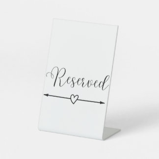 Minimalist Reserved Sign