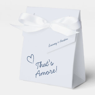 Minimalist Retro Blue Welcome Wedding Favour Box