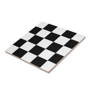 Minimalist Retro Chequered – Monochrome Streetwear Tile