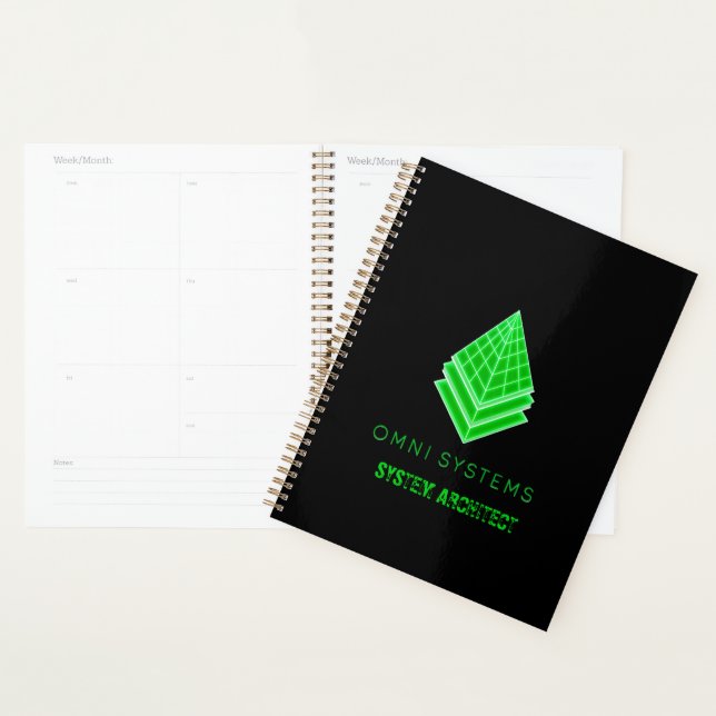 Minimalist Retro-Futurism Omni Systems Tech Planner (Display)