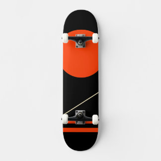 Minimalist Retro Graphic Design Skateboard
