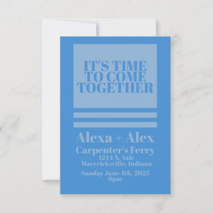 Minimalist Retro Inspired Invitation