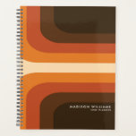 Minimalist Retro Stripes Planner<br><div class="desc">Minimalist Retro Stripes Planner Notebook. Personalized with your name or custom text.</div>