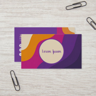 Minimalist Retro Style Visiting Card