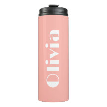 Minimalist Retro Text Personalized Name Tumbler