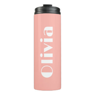 Minimalist Retro Text Personalized Name Tumbler