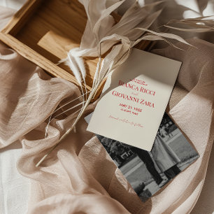 Minimalist Retro Typography Wedding Save the Date Invitation