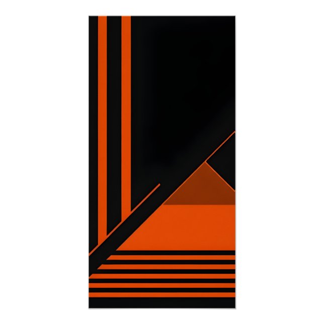 Minimalist Retro Wall Art  (Front)