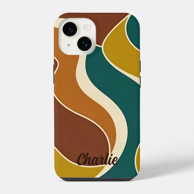 Minimalist Retro Waves Case-Mate iPhone Case (Back)