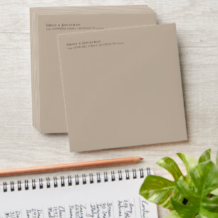 Minimalist Return Name Address Envelope