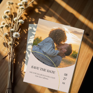 Minimalist Rings "Save The Date" Invitation