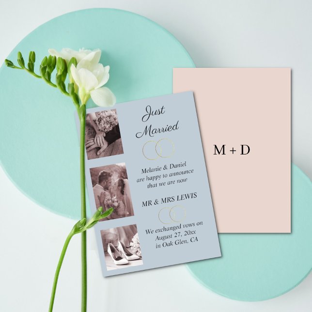 Minimalist Rings Wedding Announcement (Creator Uploaded)