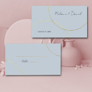 Minimalist Rings Wedding Place Card