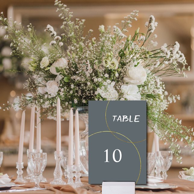Minimalist Rings Wedding Table Number (Creator Uploaded)