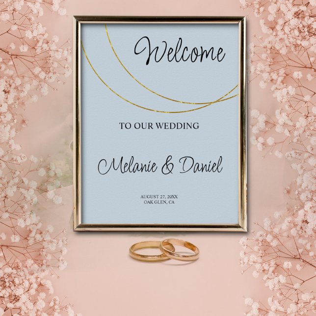 Minimalist Rings Wedding Welcome Sign  (Creator Uploaded)
