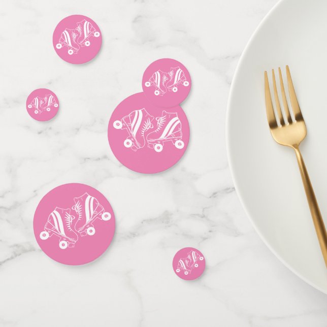 Minimalist Roller Skates Derby Skating Pink     Confetti (Group)