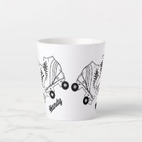 Minimalist Roller Skating Drawing Custom Name 