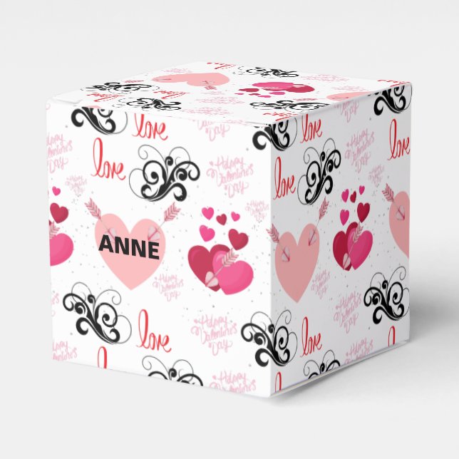 Minimalist Romantic Aesthetic Favor Box (Front Side)
