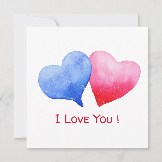 Minimalist  Romantic I Love You   postcards (Front)