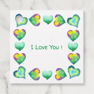 Minimalist  Romantic I Love You Valentine's Day    Favour Tags