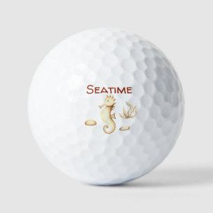 Minimalist Romantic  Seatime Summer  Golf Balls