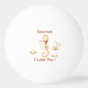 Minimalist Romantic Seatime Summer Ping Pong Ball