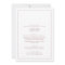 Minimalist Rose Gold All In One Wedding Invitation