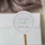 Minimalist Rose Gold Wedding Envelope Seals<br><div class="desc">These minimalist rose gold wedding envelope seals are perfect for a simple wedding. The modern romantic design features classic rose gold and white typography paired with a rustic yet elegant calligraphy with vintage hand lettered style. Customizable in any colour. Keep the design simple and elegant, as is, or personalize it...</div>