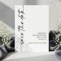 Minimalist Rotated Calligraphy Graduation
