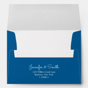 Minimalist Royal Blue A7 Envelope