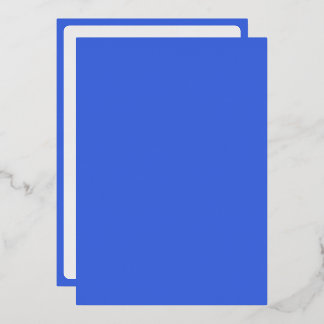 Minimalist Royal Blue Foil Card – Customizable